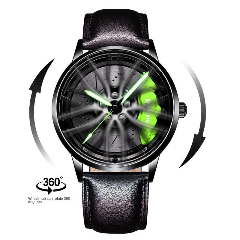 SVJ Wheel Watch Forged Hollow Watch Men's AMG 488 Hydraulic Men's Watch Quartz Watch