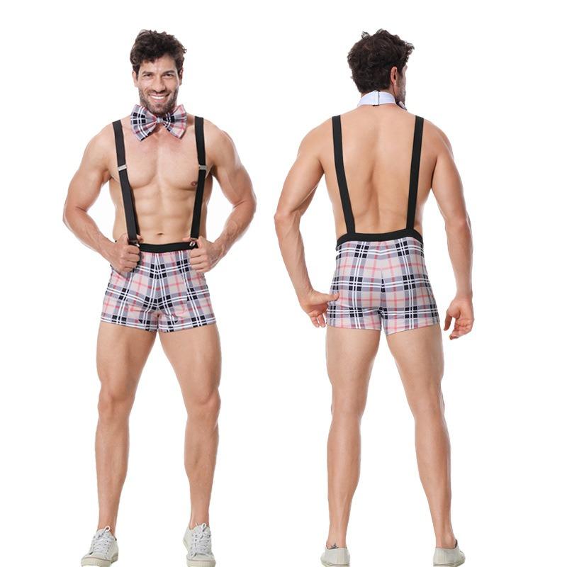 Halloween Men's Nightclub Bar Sexy Uniform Western Cowboy Sex Suit Cosplay Suit