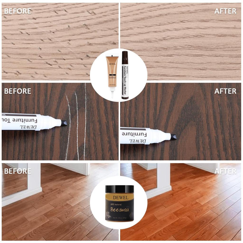 DEWEL Naprawa Mebli Podłogowych Naprawa Naprawa Podłogi Wypełniacz do Dziur Wosk Pszczeli Naprawa Rys Drewna Obróbka Drewna Drzwi Łuszczenie Się Mebli Mebli Rysa