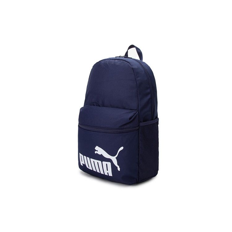 Puma Casual Sports Travel Fabric Backpack Unisex Backpacks Dark-Blue 079943-02 Regular,Dark Blue