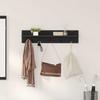 Wall Mounted Nightstand Wall Bracket Black Oak Look