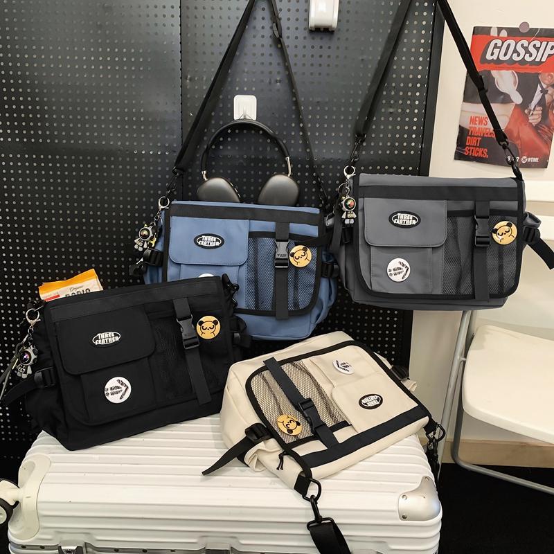 Multifunksjonell skulderveske for menn med stor kapasitet Crossbody-veske for kvinner Messenger Bag