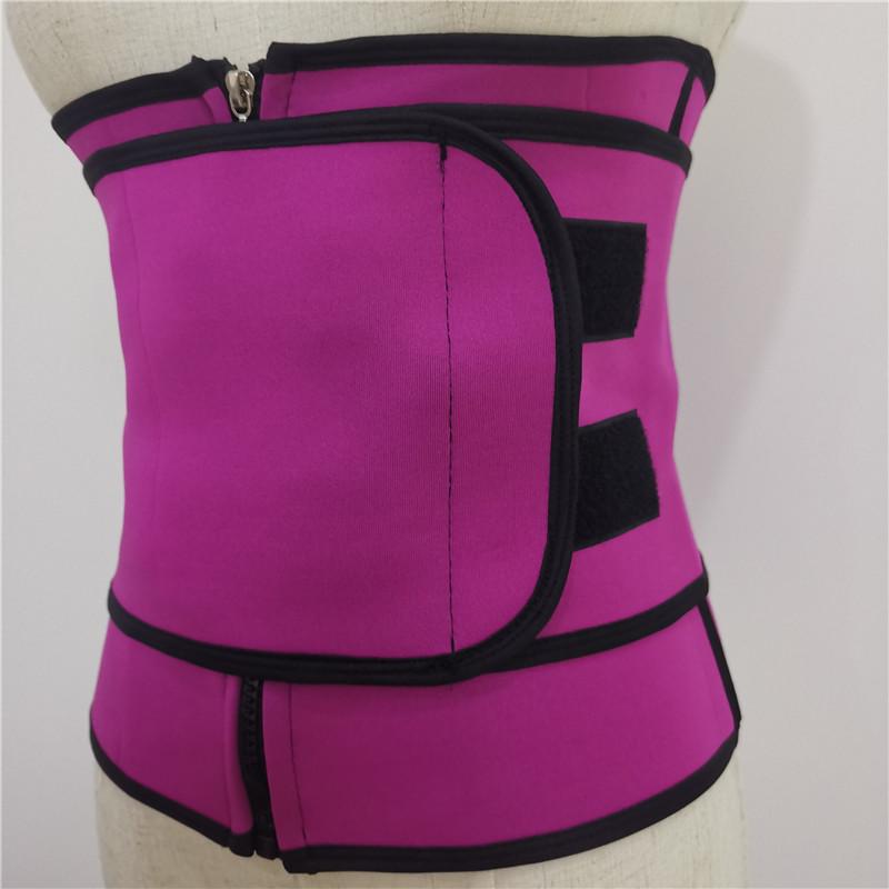 Yoga Waist Shaping and Fitness Belt with Zipper and Velcro for Sweat Relief