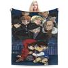Super Warm Blanket Students Camping Conan Edogawa Throw Blanket  Flannel Bedspread For Couch Bed Print Sofa Bed Cover