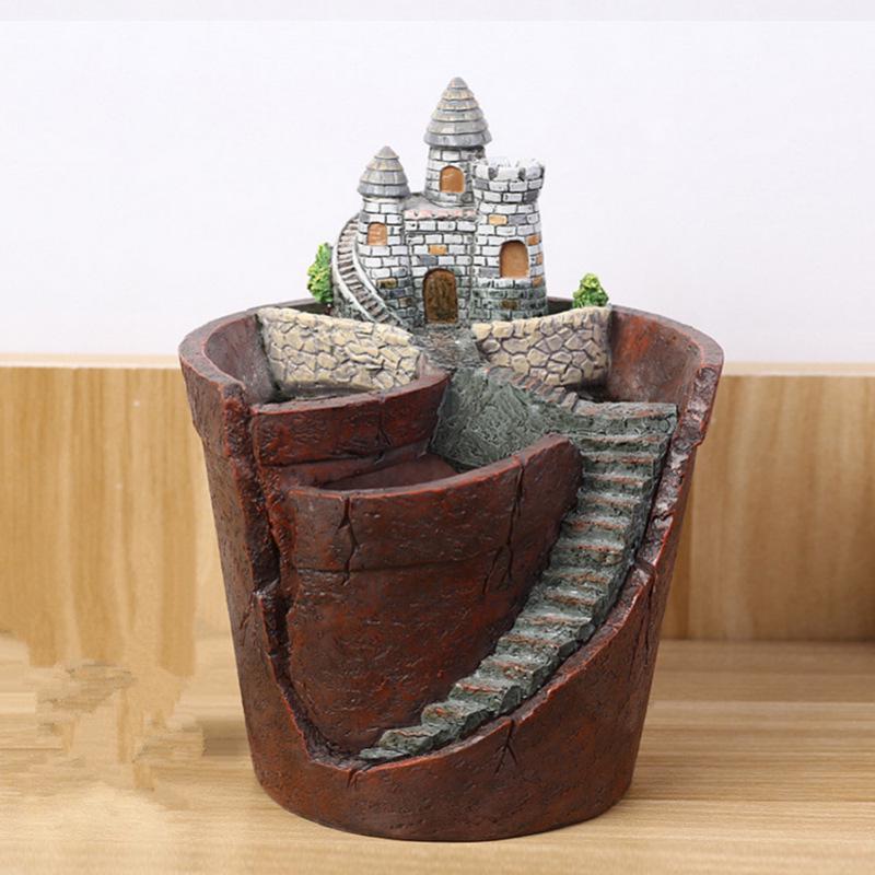 Succulent Garden Resin Ornaments: DIY Micro-Landscape Bonsai Decorations