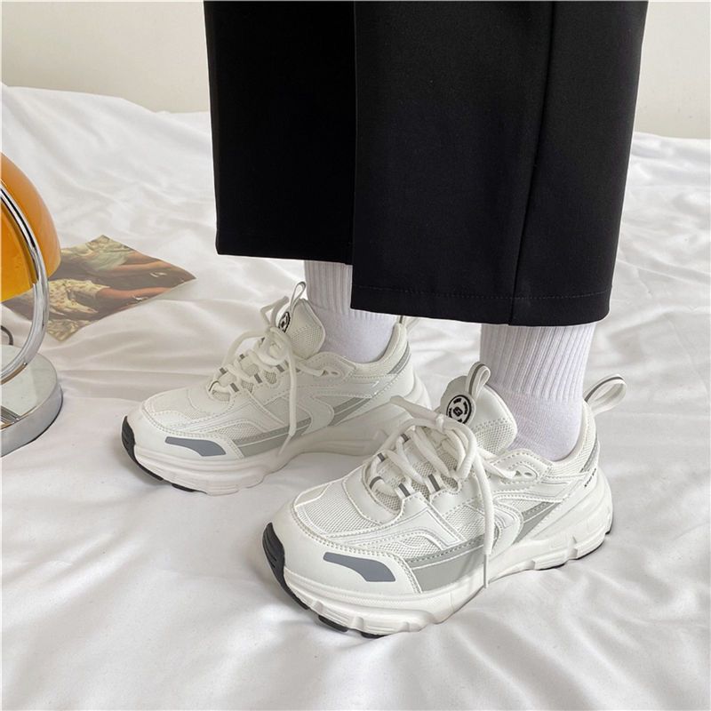 

Обувь для папы в гонконгском стиле, женская, универсальная, для студентов, для спорта и отдыха, новые модели весны 35 белый