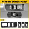 4pcs Carbon Fiber Door Window Lift Switch Panel Cover Trim For 2015-20 Ford F150