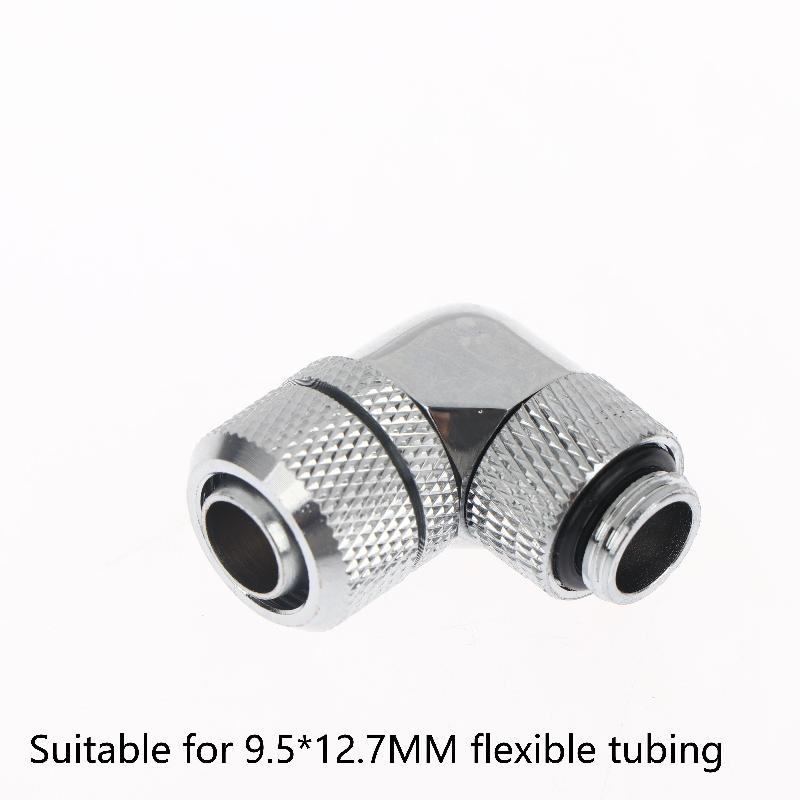 Reliable 90 Degree G1/4 Thread Adapter for Seamless Computer Cooling System Integration A1