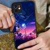 Game Sonic Movie Anime For IPhone 16 15 14 13 12 11 Pro Max X XS MAX Plus Translucent Black Phone Cover