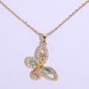 New personalized high-end butterfly pendant necklace women's colorful niche design necklace sexy temperament necklace