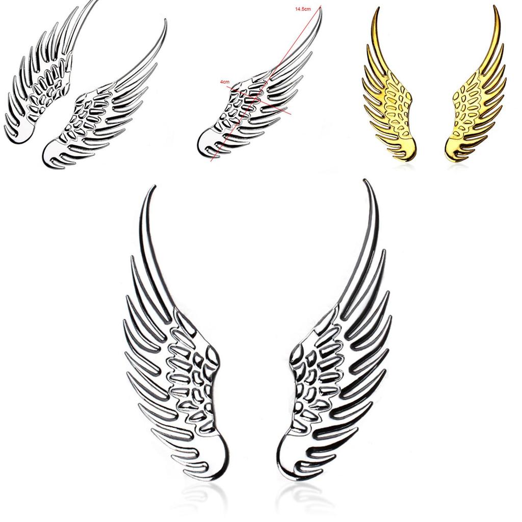 Premium Quality 3d Stainless Steel Angel Eagle Wing Decal Stickers For Cars And Trucks
