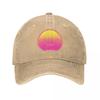 Retrowave Sun Icon of Synthwave Baseball Cap Vintage Fashion Women'S Hat 2024 Men'S