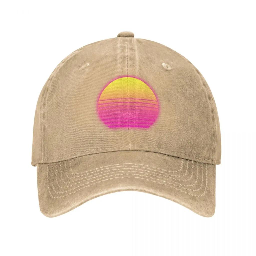 Retrowave Sun Icon of Synthwave Baseball Cap Vintage Fashion Women'S Hat 2024 Men'S