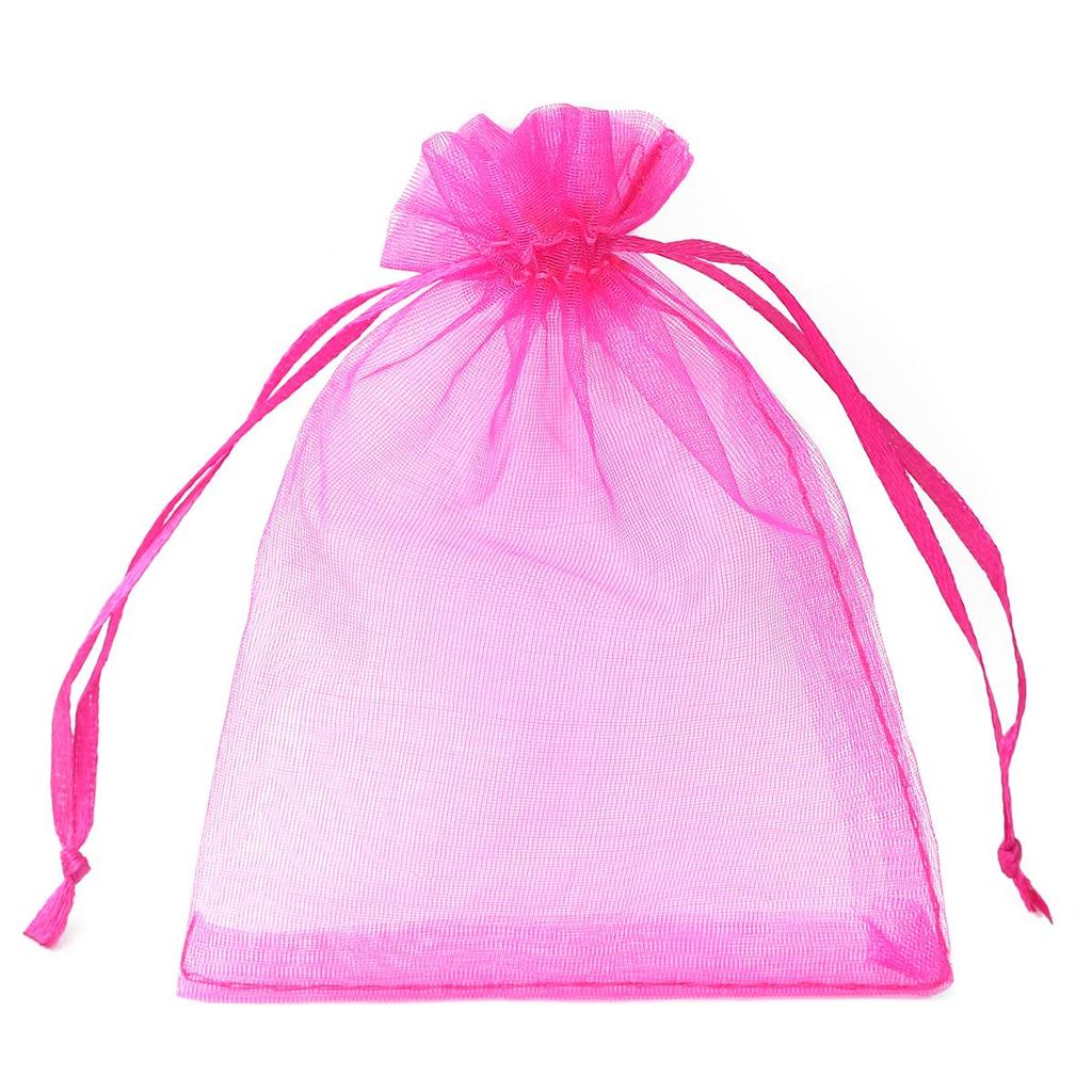 50pcs/Bag Adjustable Drawstring Organza Bags Jewelry Packaging Bags Candy Wedding Bags Gifts Pouches