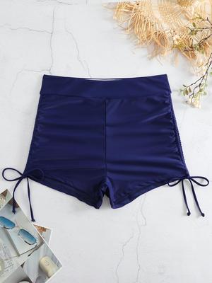 2025 Plus Size Sexy Solid Color Bikini & Beach Shorts