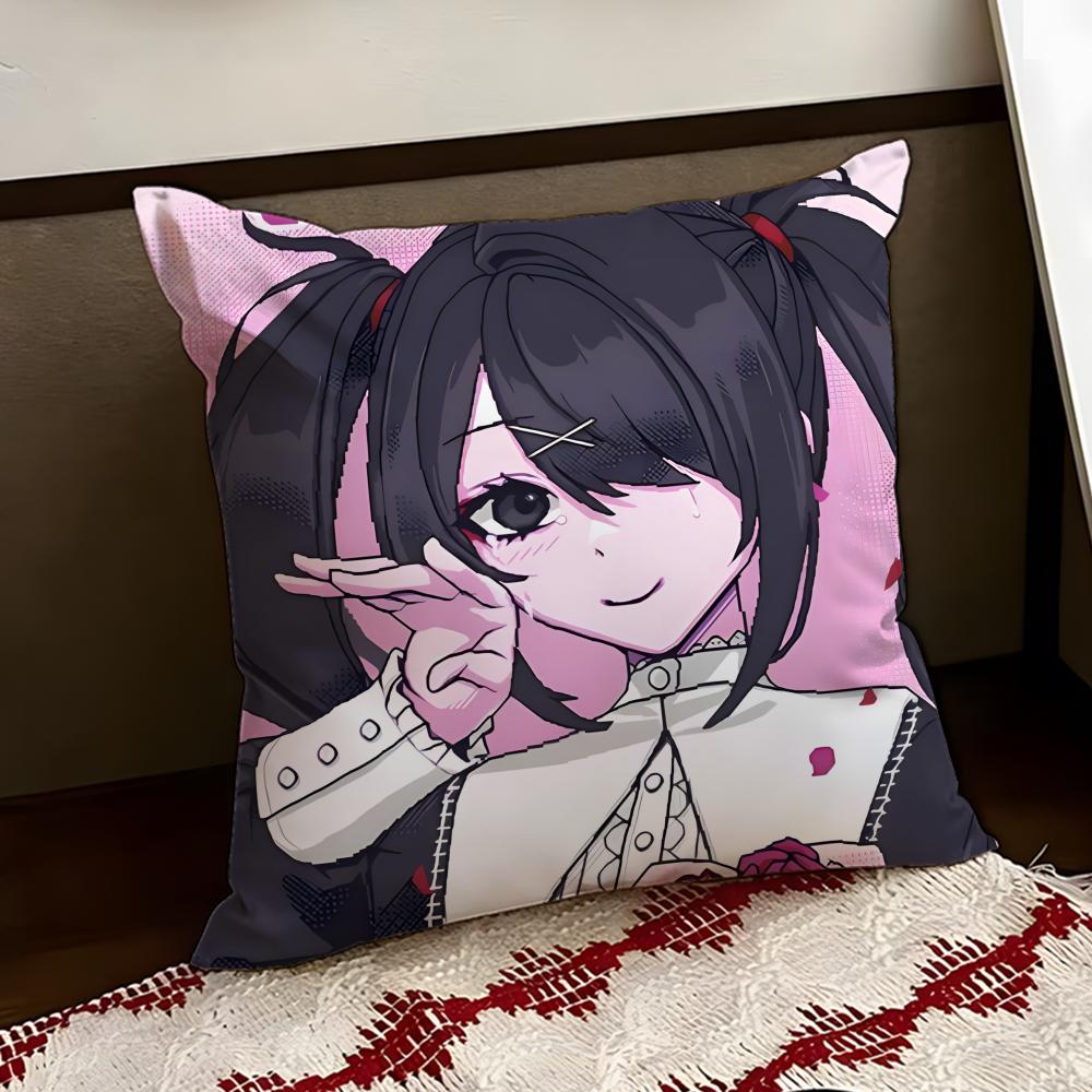 Cute NEEDY GIRL OVERDOSE Cushion Cover Reversible Soft Durable Pillow Cover Home  Car MultiScene Use for Daily Comfort