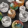 Lid Candy Container Crystal Cleansing Glass Jewelry Box Crystals Degaussing Bowl  Room Decoration