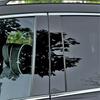 6Pcs Car Door Window Pillar Trim Cover Stickers Glossy Black Auto Exterior Accessories for Volkswagen Jetta