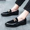 Ny Mode Herr Svart Mockaläder Blandat Klänning Affärs Casual Skor Körskor Loafers Fest Bröllopsskor Hemmafester Skodon