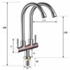 TLXT Double Handle Single Cold Kitchen Faucet