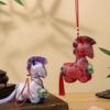 Chinese Style Fabric Horse Keychain Pendant for Students - Good Luck Charm for Exams