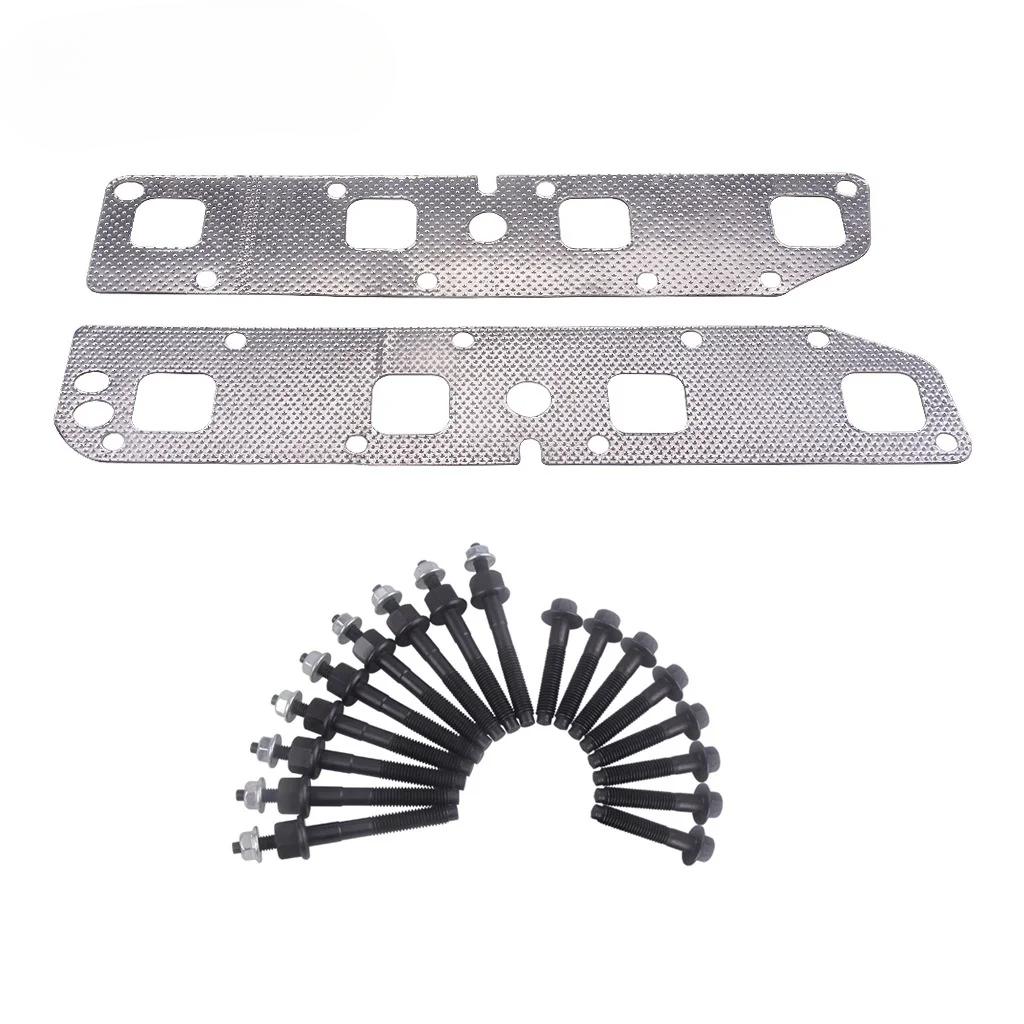 Car Crown Exhaust Manifold Gasket Bolts and Bolts Are Suitable for 03-08 Dodge Ram Magnum Aspen Jeep 5.7