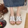 With French Seaside Beach One Word Skirt Cool Slippers Versatile Sandals Korean Slippers Women'S Summer Wear