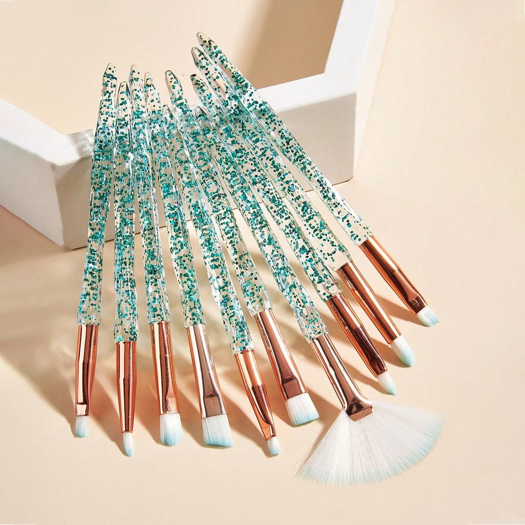 10-teiliges Baopinger Make-up-Pinsel-Set – weiche Nylonborsten, parfümfrei, perfekt für alle Hauttypen, makellose Grundierung und Lidschatten