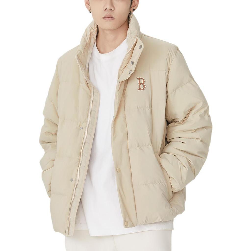 MLB New York Yankees Down Jacket Unisex Beige Yellow (Unisex) Down Jackets 3ADJB0526 43BGS