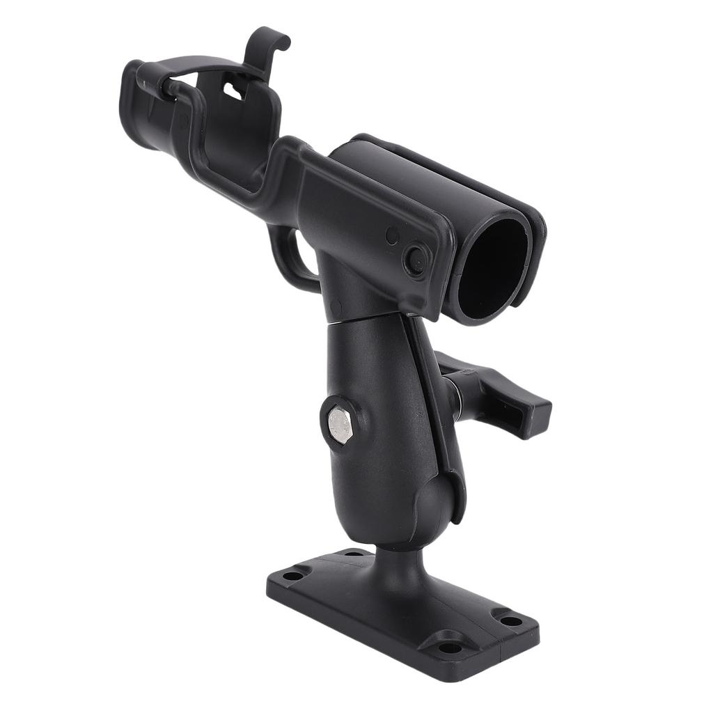 Boat Fishing Rod Holder with Mounting Base Adjustable Rotatable Fishing Pole Holder for Boat Canoe Kayak Black