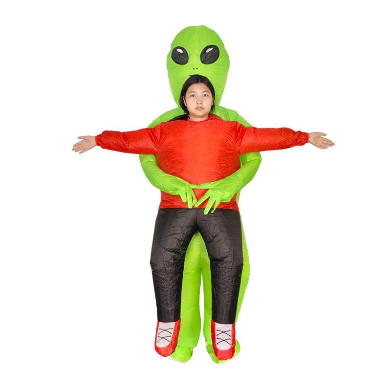 Alien Inflatable Costume for Halloween & Cosplay Pranks Child (suitable for 125-150cm)