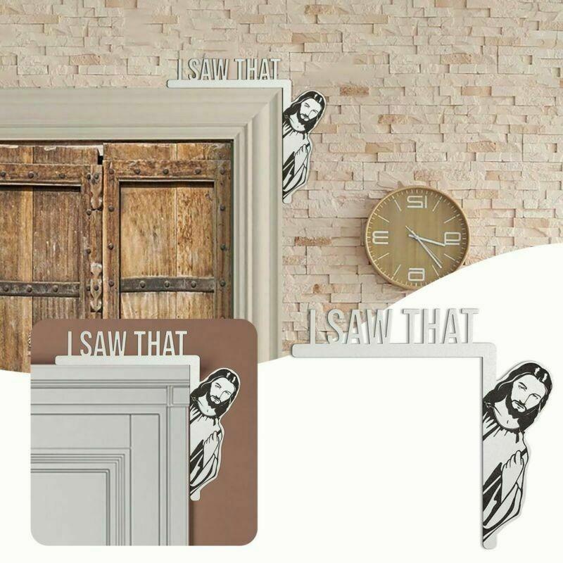 Door Frame Decor I Saw That Jesus Sign Door Corner Decoration Christian Home DIY