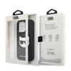 Karl Lagerfeld KLHCP14LSAPCHK iPhone 14 Pro 6.1" Hardcase Black/black Saffiano Choupette Head Patch