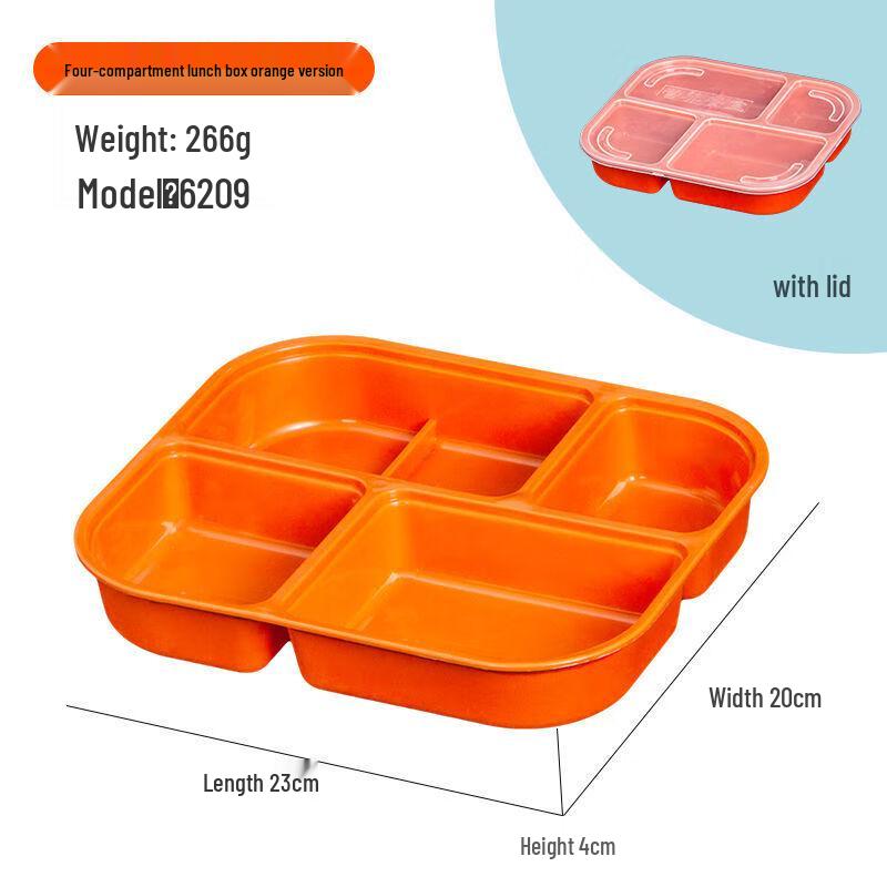 JML 4-Compartment Microwave-Safe Bento Box 5-Pack