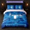 Malmö FF Custom Name Text Bedding Set 1 Duvet Cover+2 Pillowcases Soccer Logo Personalized Gift For Special Occasion Bedroom Decor