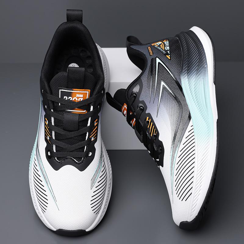 Autumn and Winter Men's Shoes New Leather Waterproof Sports Shoes, Teenagers and Students Ultra-light Soft-soled Running Shoes