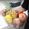 Fruit Colander Bowl Stainless Steel Fruits Vegetables Washing Colander Strainer Multipurpose Rinse Bowl Food Container For