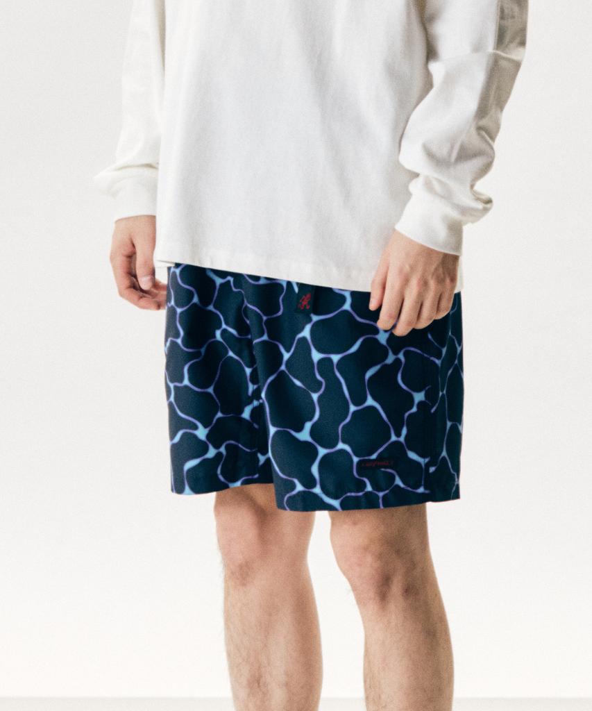 Geulamichi Packable Shell Shorts Ripple Navy