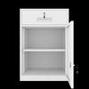 Laicai Office File Storage Cabinet - 1 Drawer, 1 Door, Fingerprint Lock