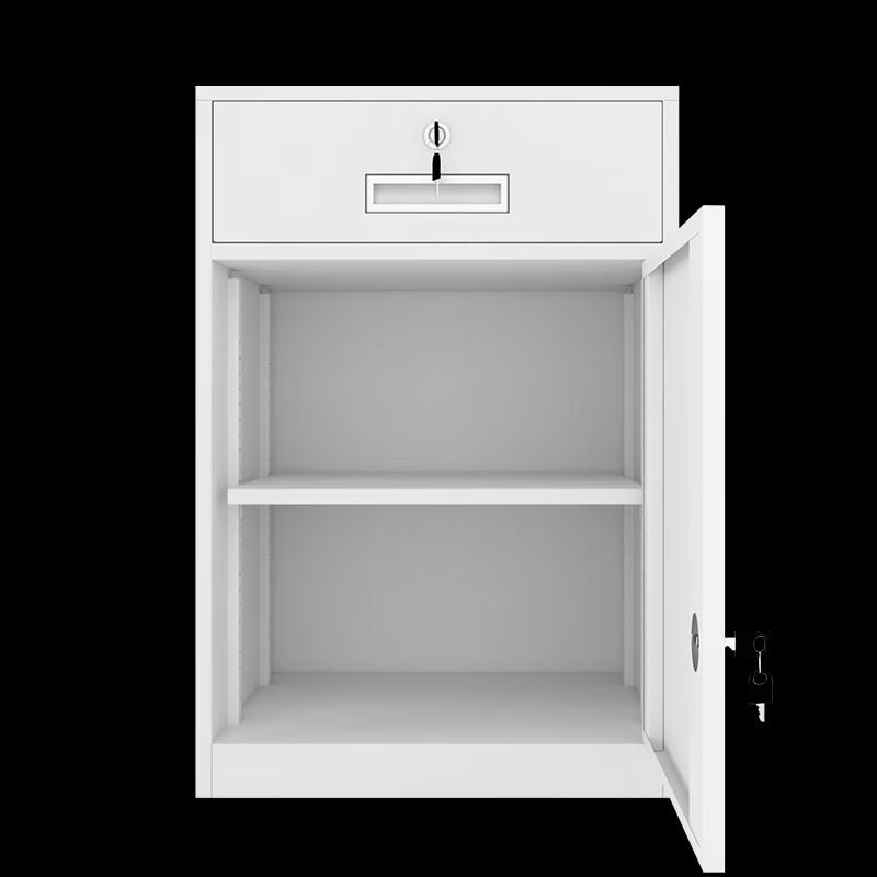 Laicai Office File Storage Cabinet - 1 Drawer, 1 Door, Fingerprint Lock