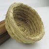 Handwoven Natural Straw Basket Durable Round Shape Storage Organizer for Home Office Kitchen Decorative Use