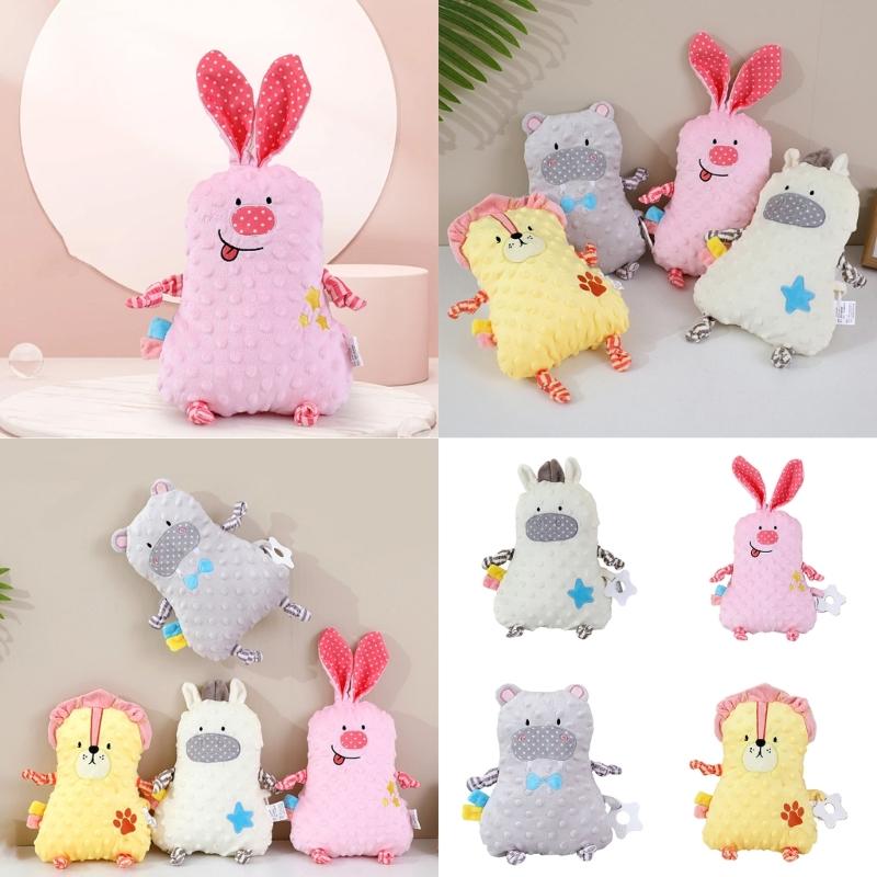 Kreskówkowa uspokajająca lalka, zabawka, poduszka dla malucha, miękkie, delikatne podparcie pluszowe do spania w pokoju dziecka