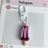 Cartoon Fruit Ice Cream Keychain Pendant - Cute & Realistic Food Toy Ornament for Couples & Friends