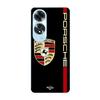 Case for Oppo A60 PORSCHE Red and Gold Logo Black Background