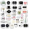Team Bride Wedding Photo Booth Props - 40-Piece Set