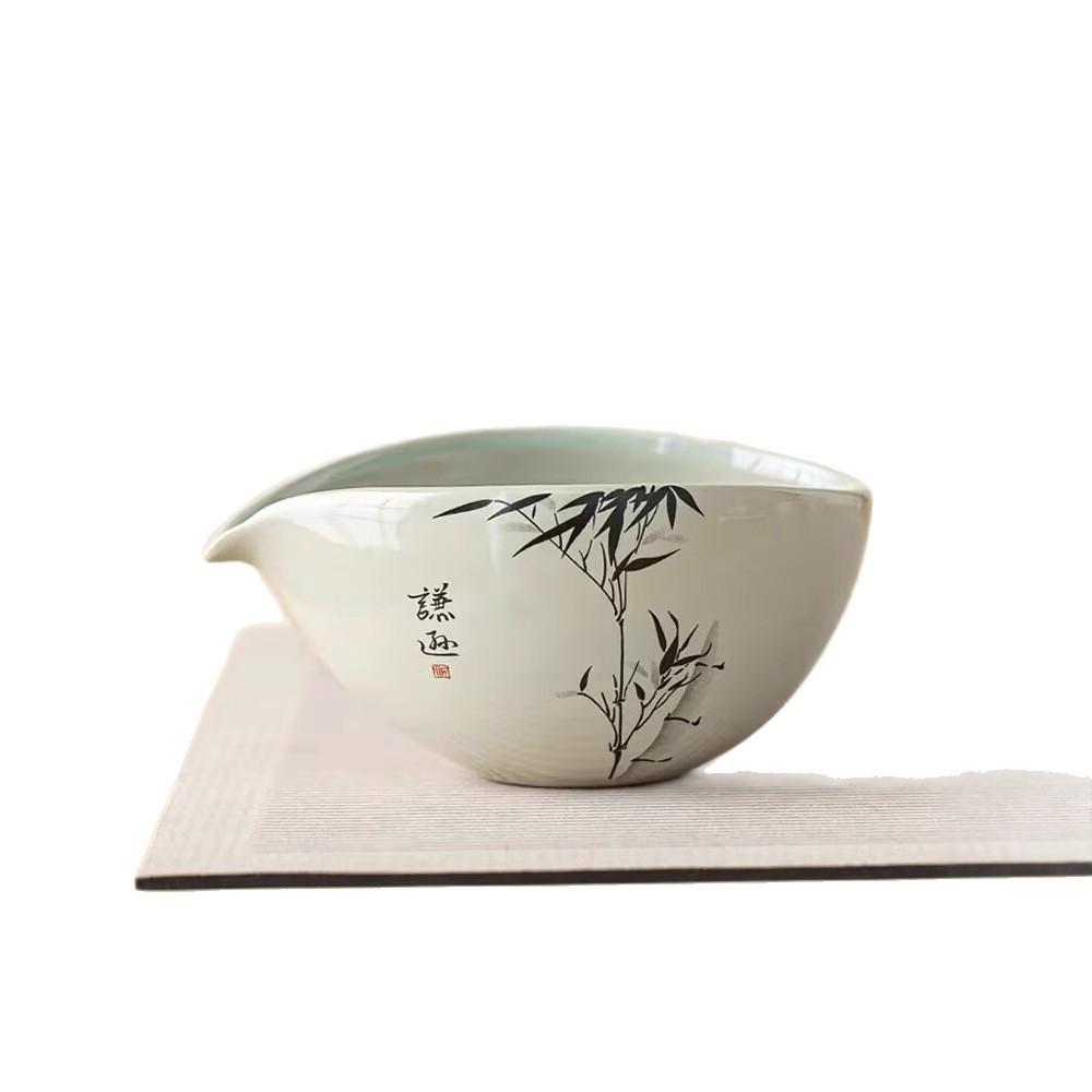 Inkoust z rostlinného popela Bambusový spravedlivý šálek Jednoduchý keramický Domácí Dávkovač čaje Pánský šálek Jednotný šálek Čajové moře Čajová souprava Čajový obřad Náhradní díly