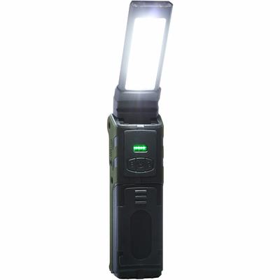 Radweather LED Work Outdoor Work Flashlight Light, 2-Way Lighting, Foldable, Rechargeable, Lightweight, Camping, Light, (Khaki)