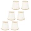 6 Pcs Fabric Lamp Shade Simple Pleated Universal Cloth Lampshade for Floor Table Lamps