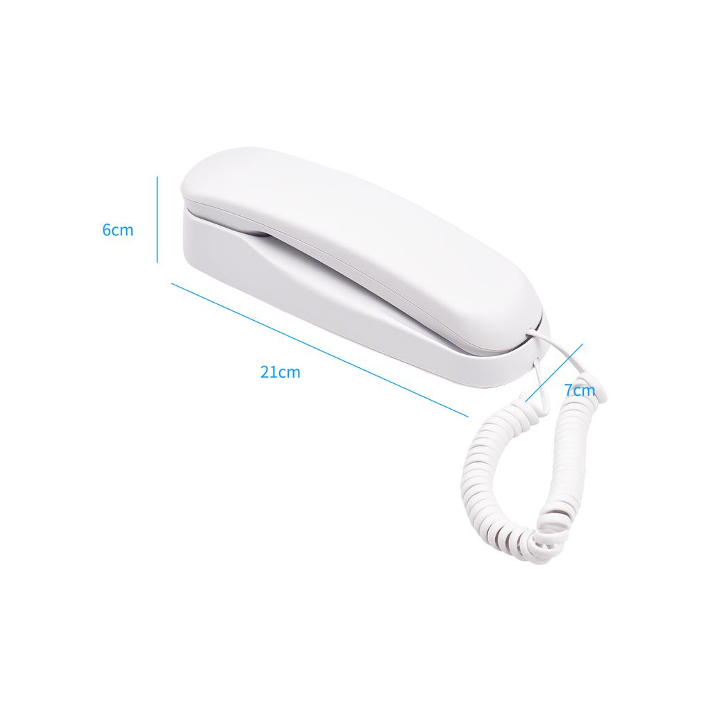 Desktop Corded Landline Phone Fixed Telephone Wall Mountable Supports MuteCelsius PauseCelsiusRedial Functions for Home Hotel Bank Call Ce