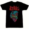 Unisexs Forever Change Love Pattern Shirt Spirit Travel Retro s and s Inspired Design LOVE Letter and Colorful Face Tshirt